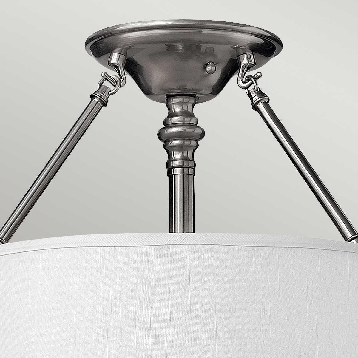 Hinkley Sussex Nickel Semi Flush Ceiling Light-OPEN-BOX-50-040626