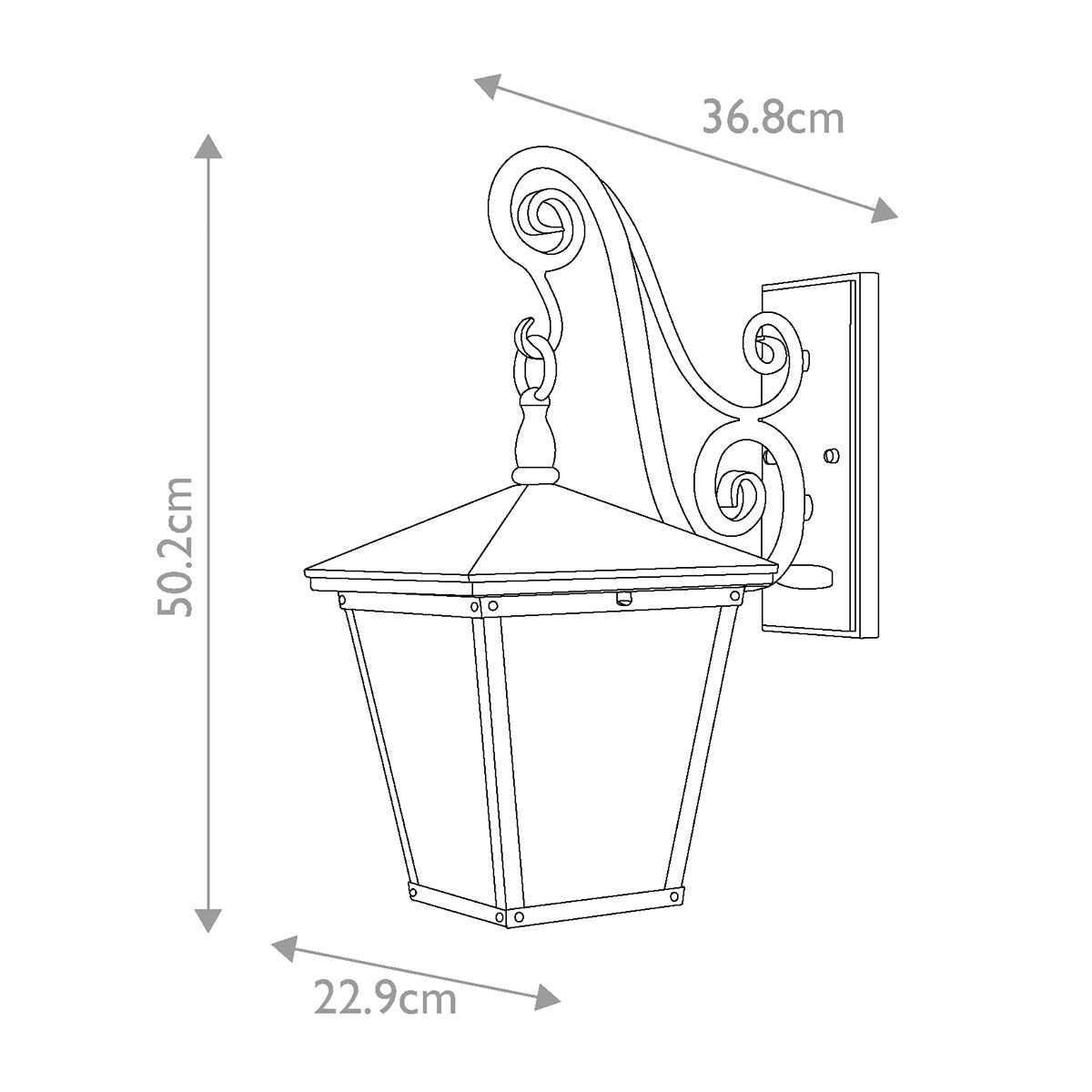 Hinkley Trellis Regency Bronze Medium Outdoor Wall Light