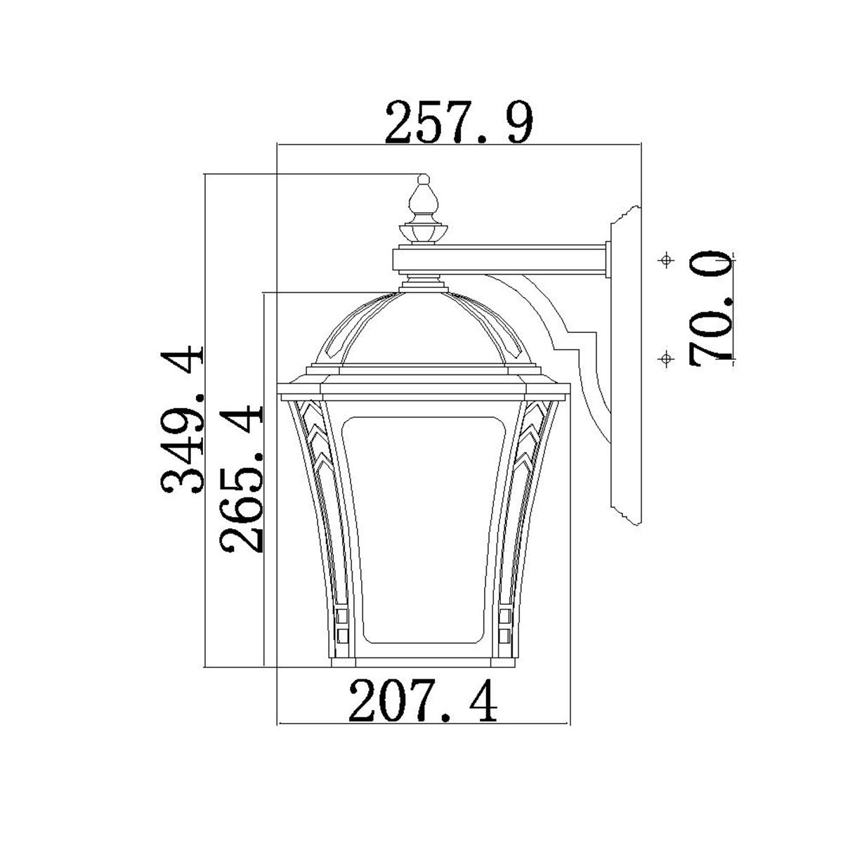 Hinkley Wabash Medium Mocha Outdoor Wall Light-warehouse-180926