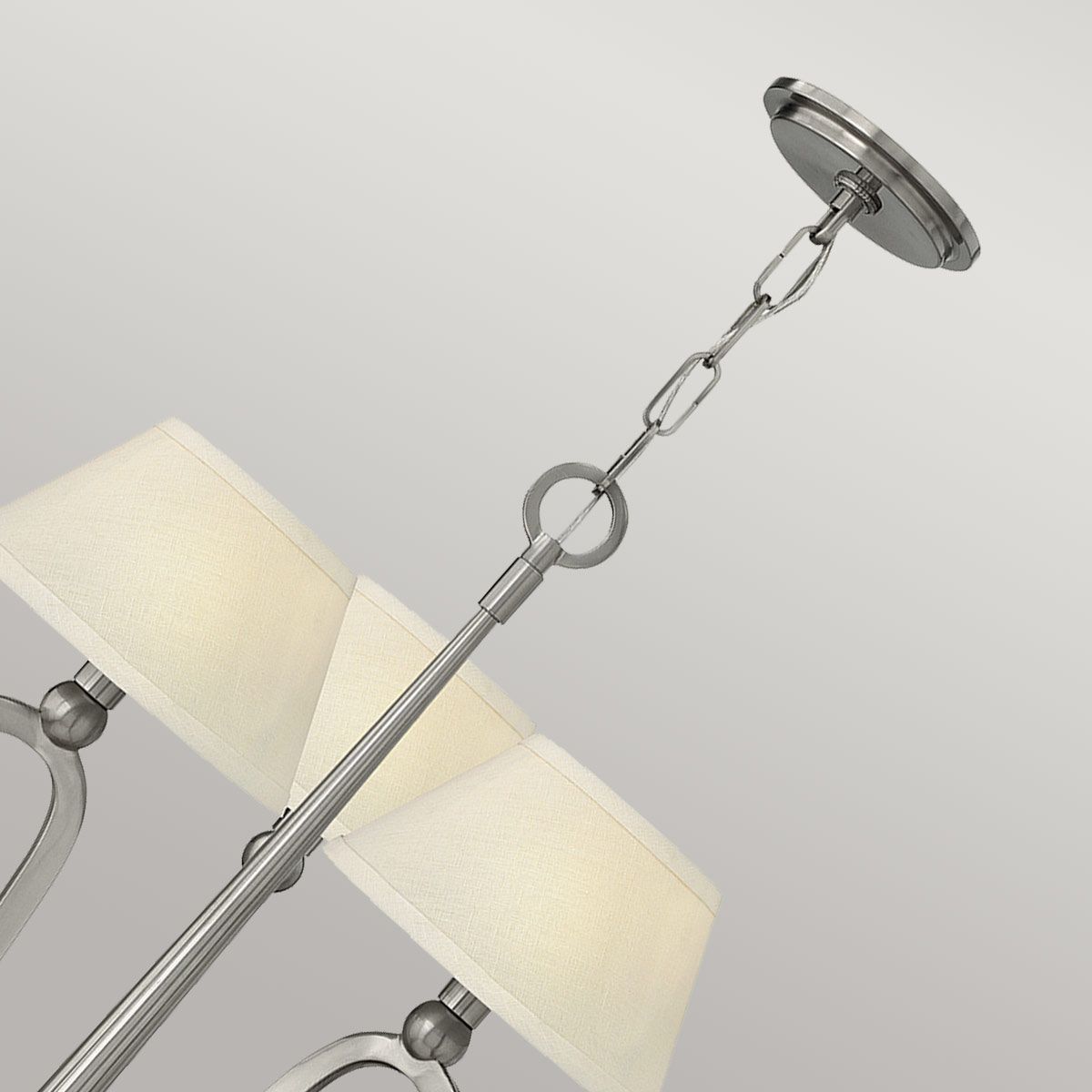 Hinkley Whitney 3 Light Chandelier - Brushed Nickel