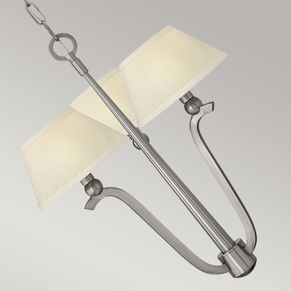 Hinkley Whitney 3 Light Chandelier - Brushed Nickel
