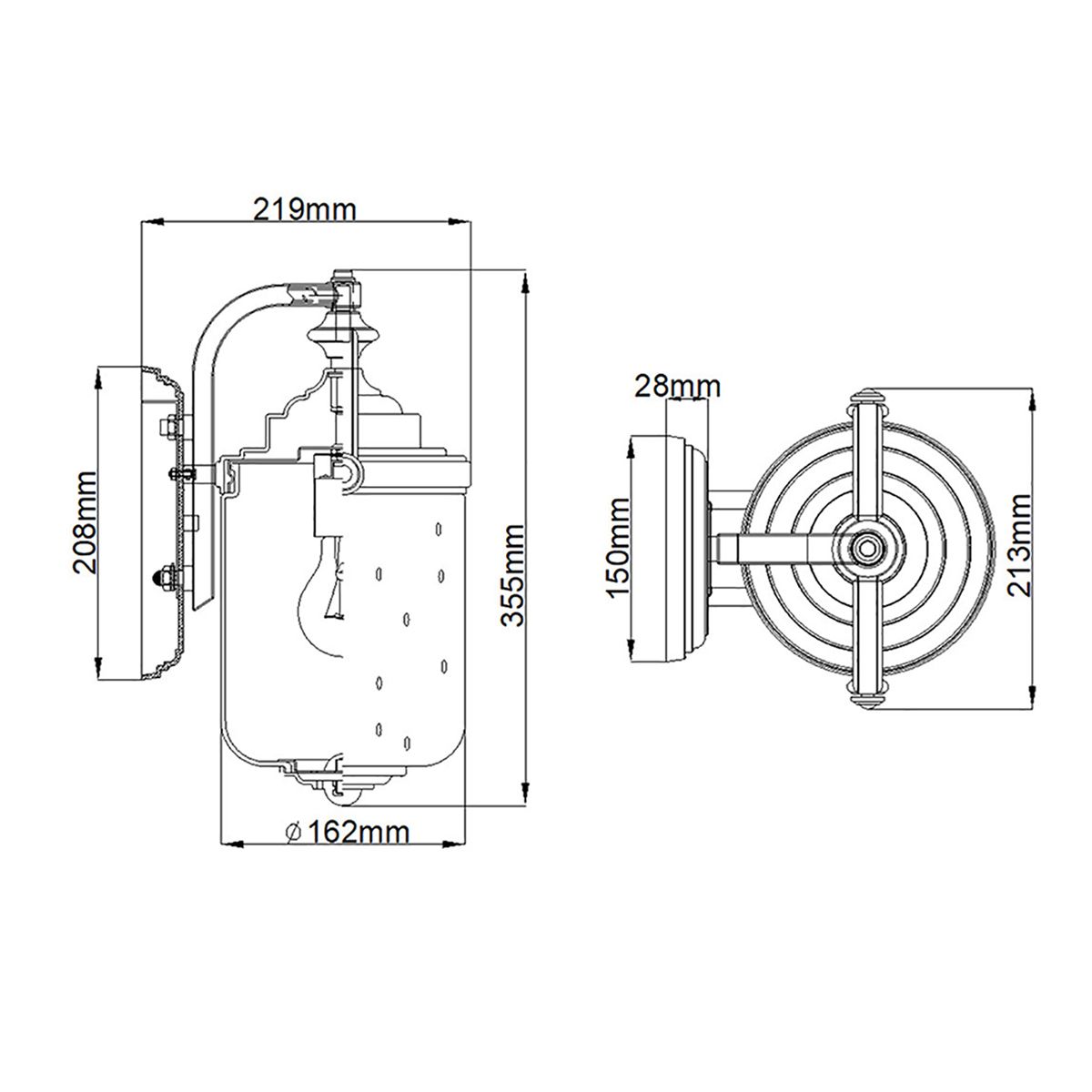 Hinkley Willoughby 1 Light Bronze Outdoor Wall Light