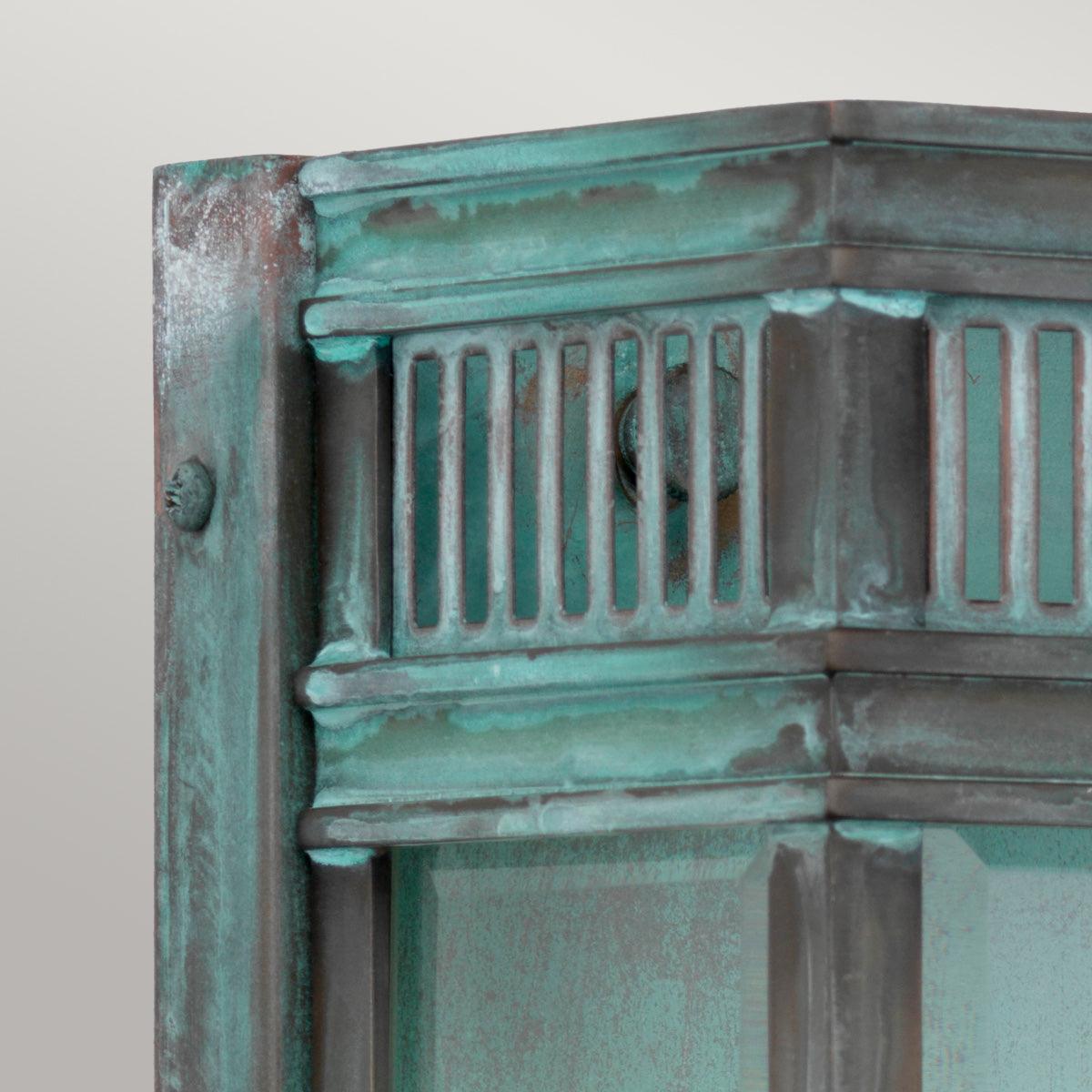 Elstead Holborn 2 Light Medium Verdigris Outdoor Half Light-OPEN-BOX