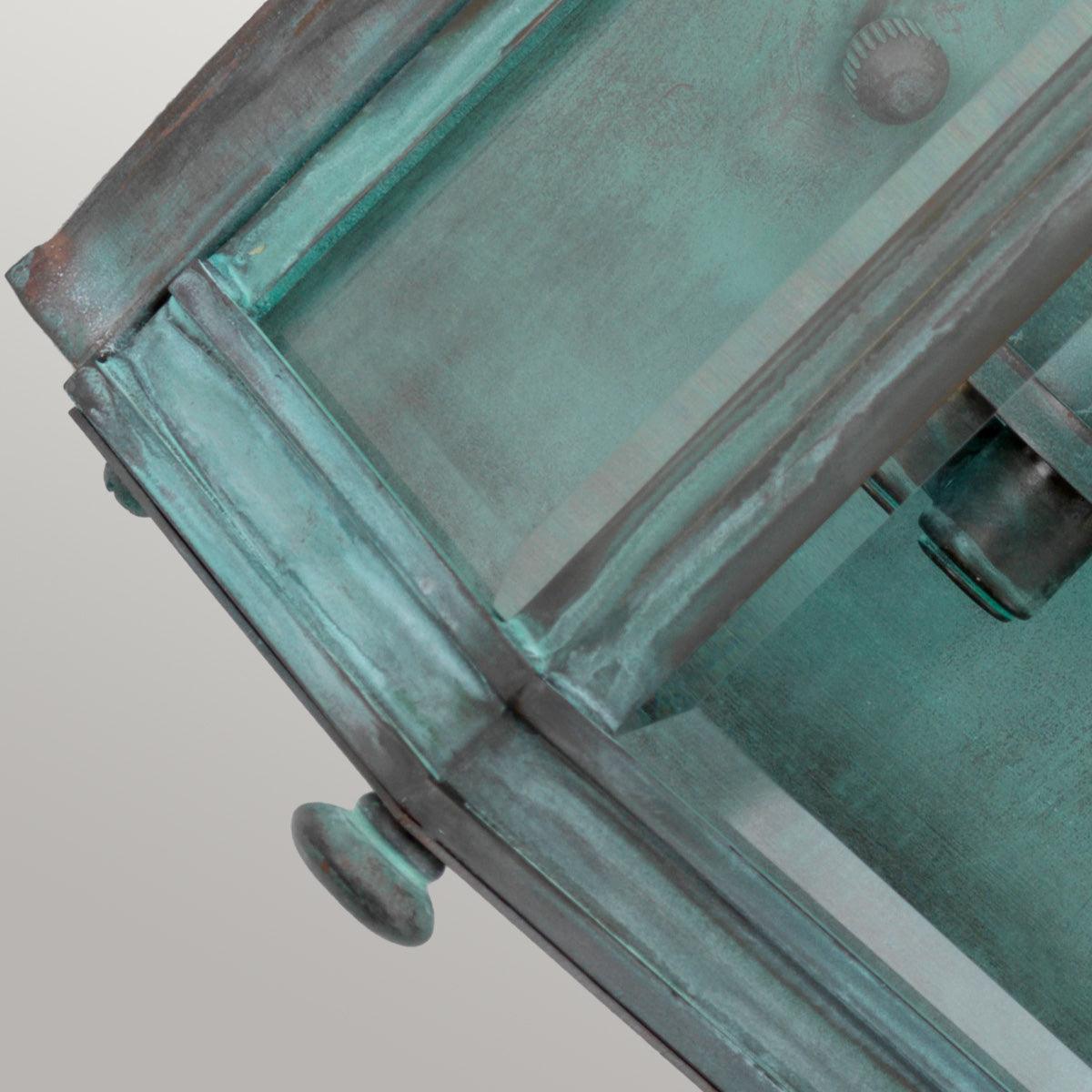 Elstead Holborn 2 Light Medium Verdigris Outdoor Half Light-OPEN-BOX