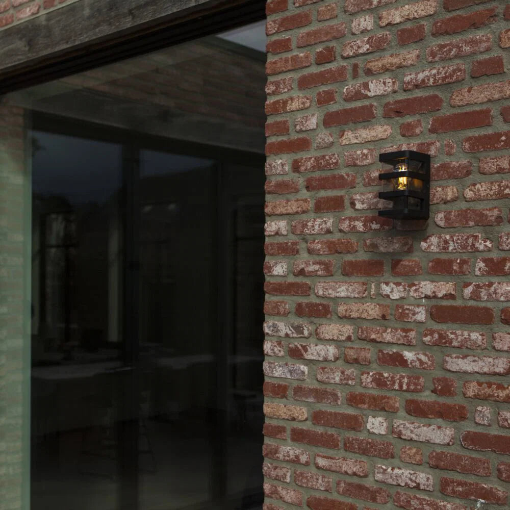Lutec Dalton Black Outdoor Wall Washer Light – IP44