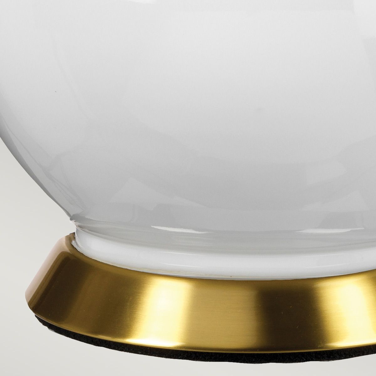 Isla White Ceramic Table Light with Green Shade