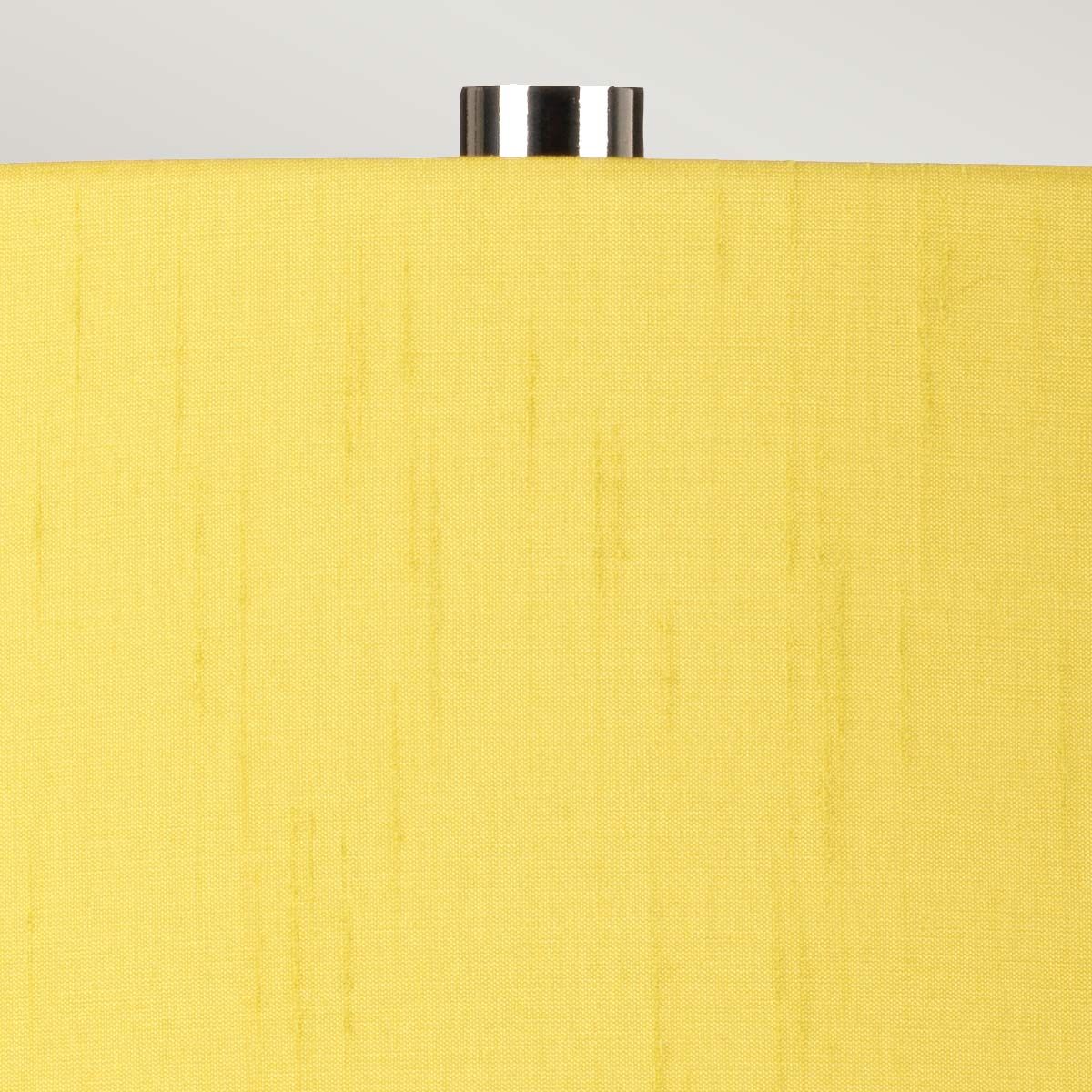 Isla White Ceramic Table Light with Yellow Shade