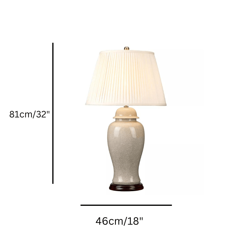 ivory-cra-lg-tl-ceramic-table-lamp size guide