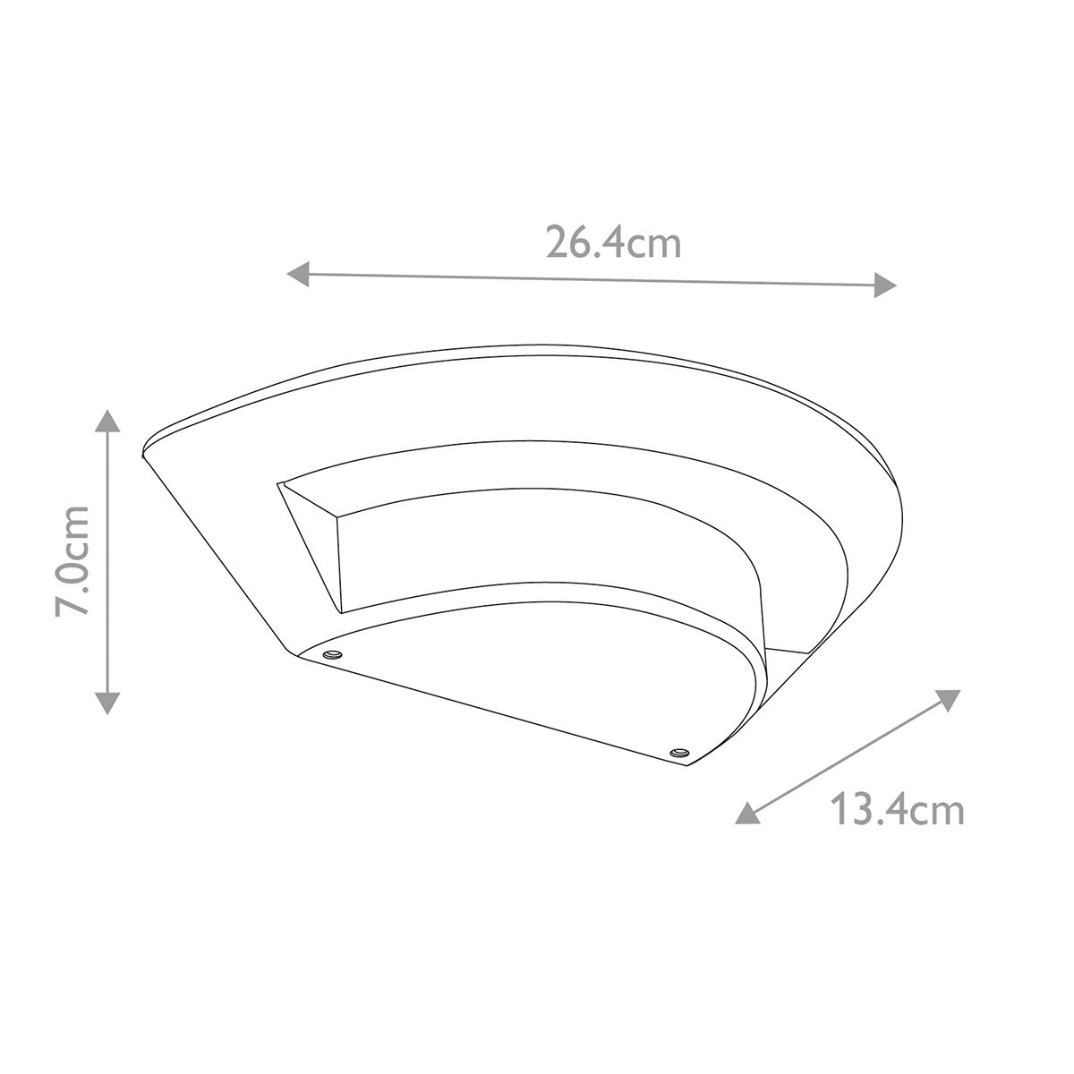 Elstead Kasper 1 Light Small Outdoor Wall Light Graphite