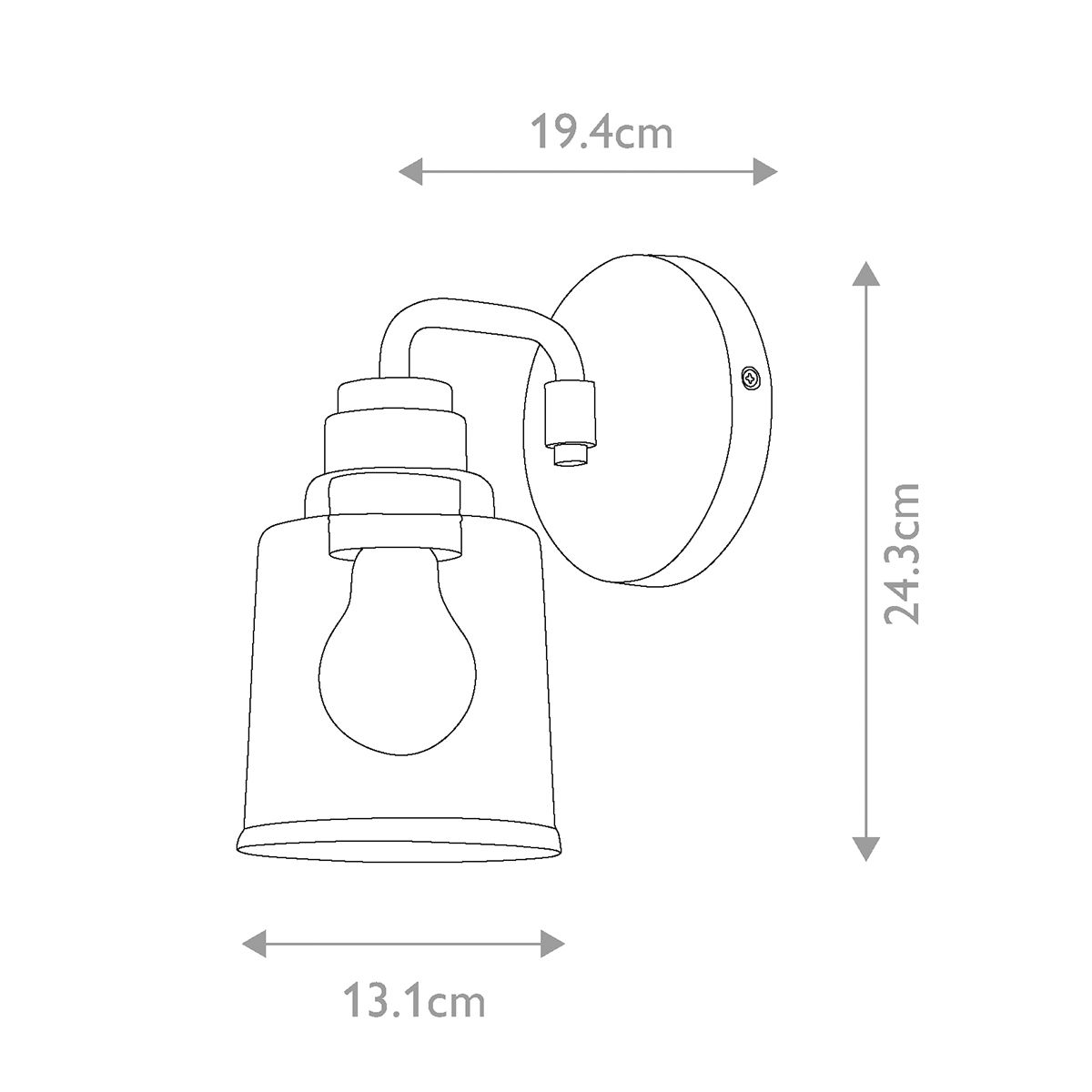 Kichler Aivian 1 Light Brass Wall Light