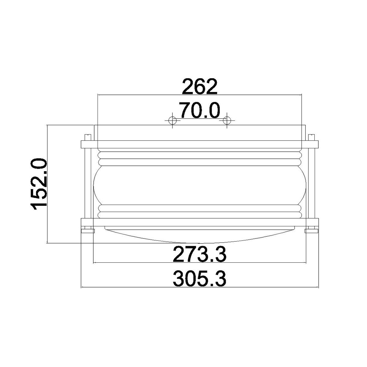 Kichler Ashland Zinc Outdoor Ceiling Flush Light