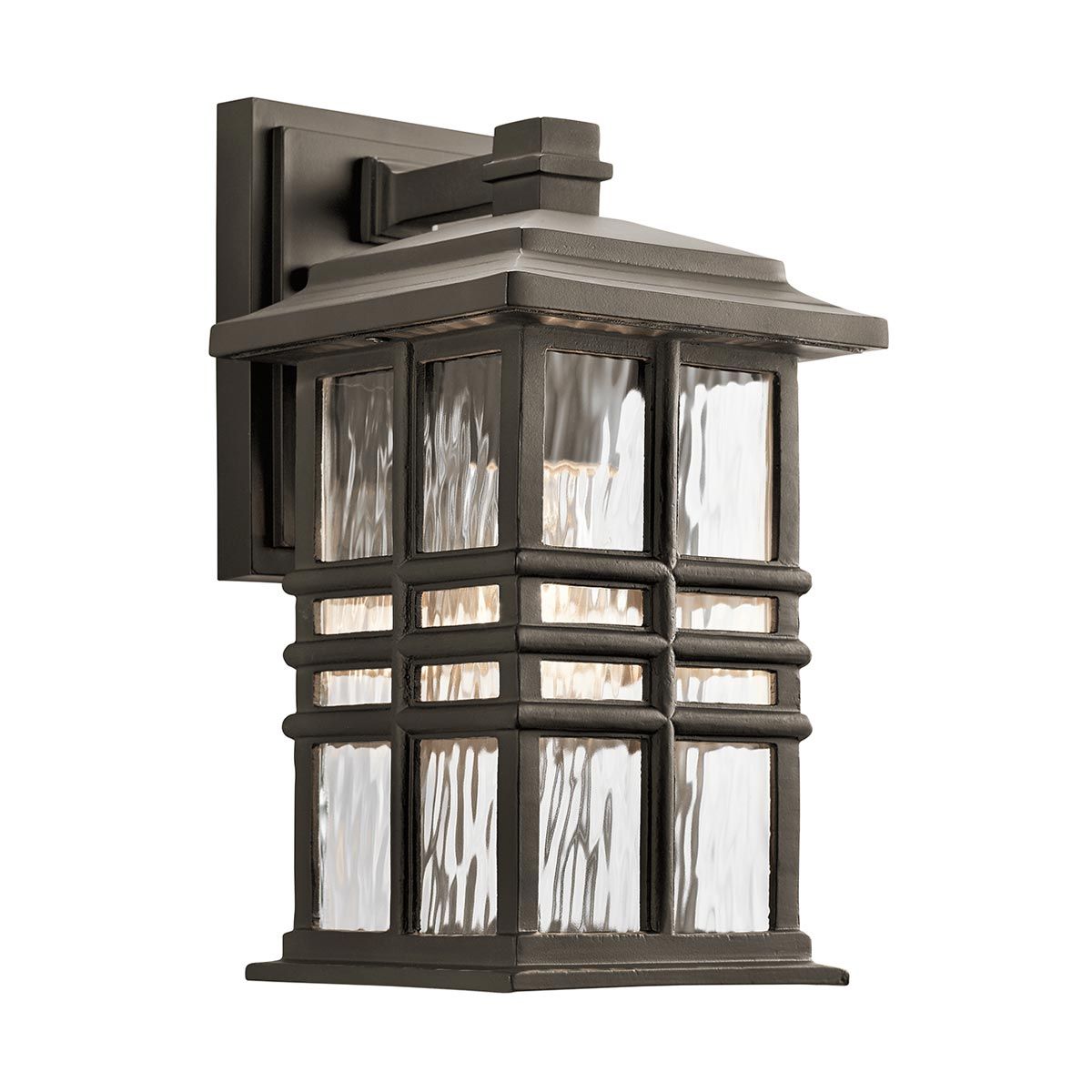 Beacon Square Bronze Outdoor Small Wall Lantern KL-BEACON-SQUARE-S-OZ by Kichler