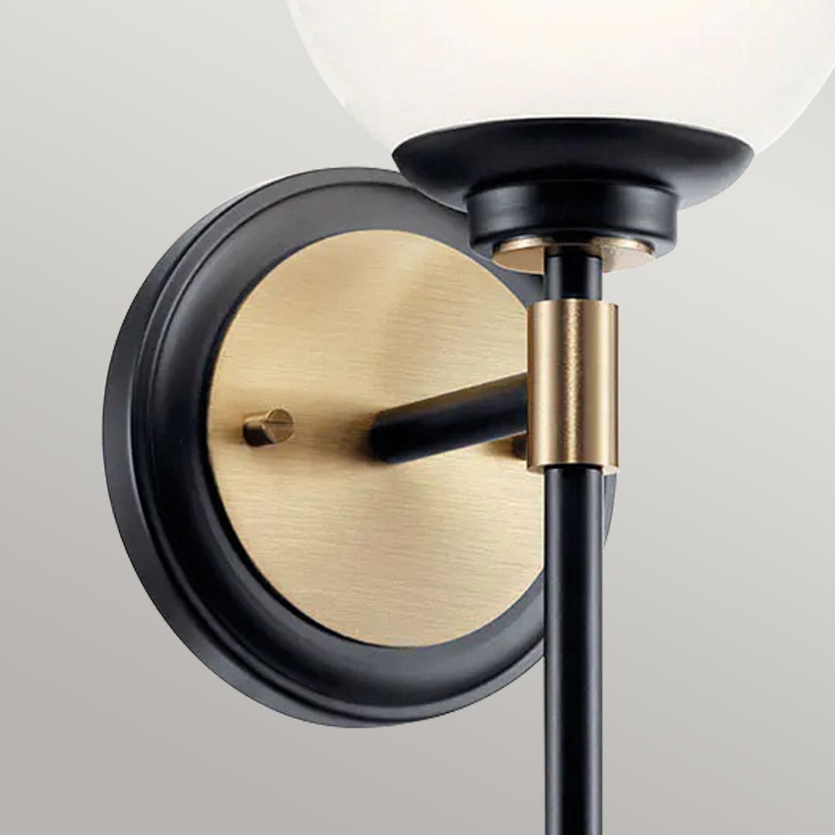 Benno Black & Bronze Bathroom Wall Light