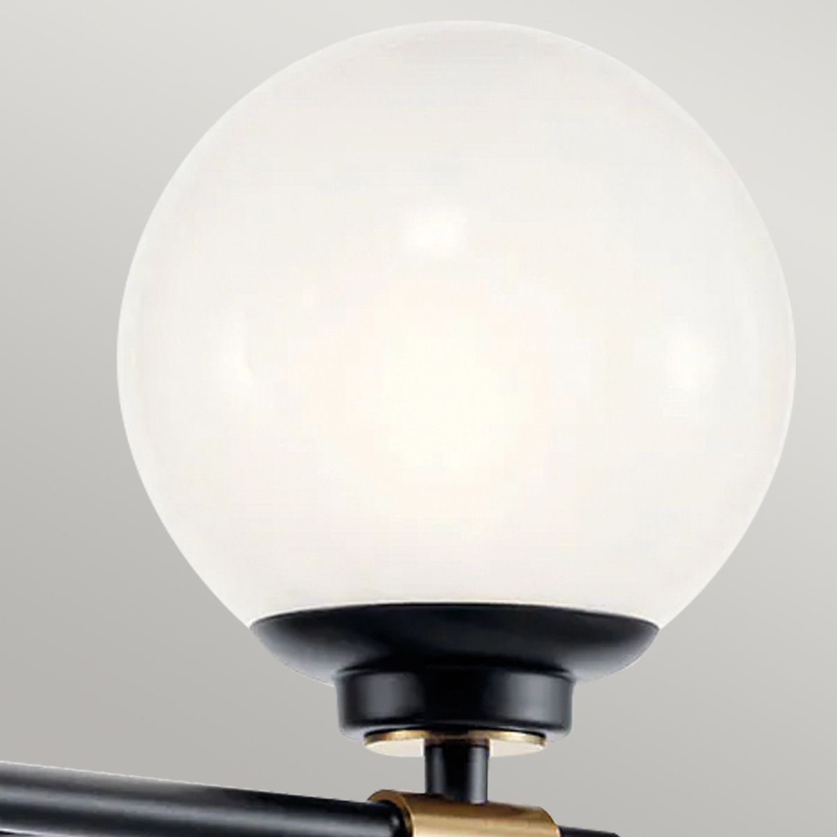 Benno Black & Bronze Double Bathroom Wall Light