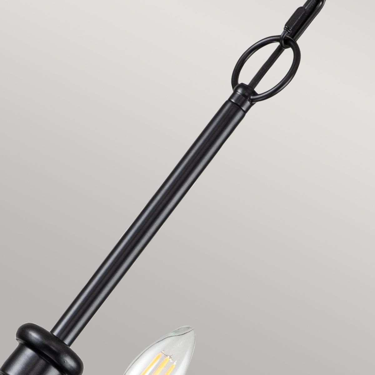 Capitol Hill 12 Light Black Chandelier