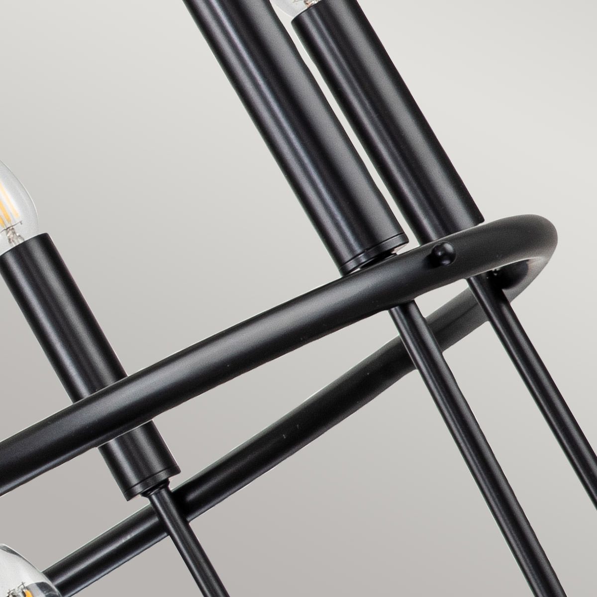 Capitol Hill 12 Light Black Chandelier