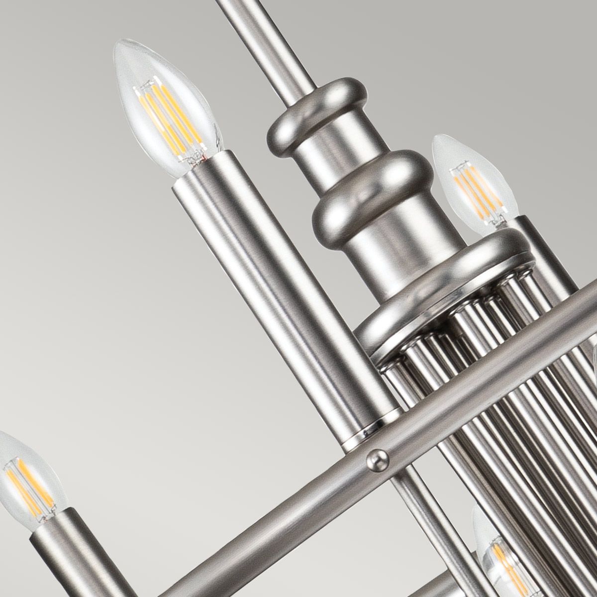Capitol Hill 12 Light Brushed Nickel Chandelier