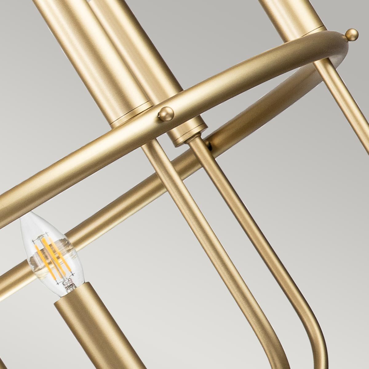 Capitol Hill 12 Light Brass Chandelier