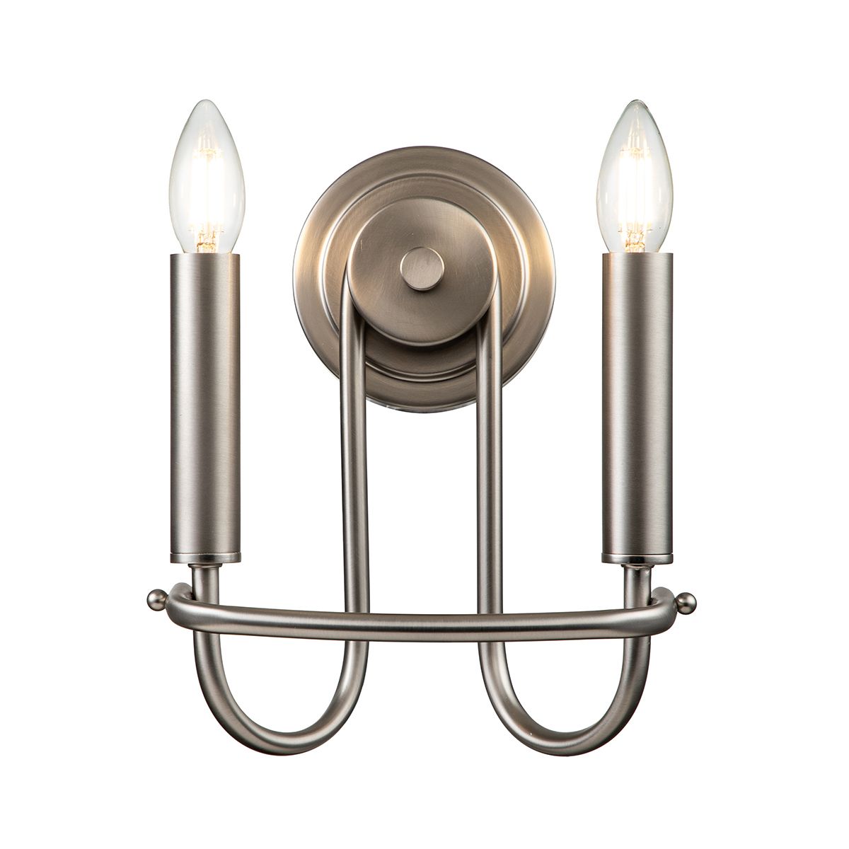 Capitol Hill Brushed NIckel Double Wall light KL-CAPITOL-HILL2-BN by Kichler