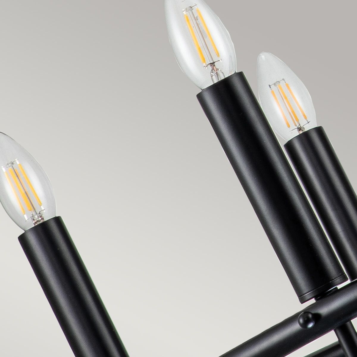 Capitol Hill 6 Light Black Chandelier