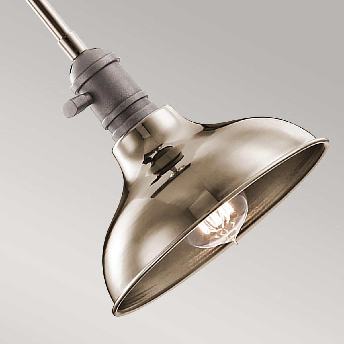 Kichler Cobson 1 Light Polished Nickel Mini Ceiling Pendant