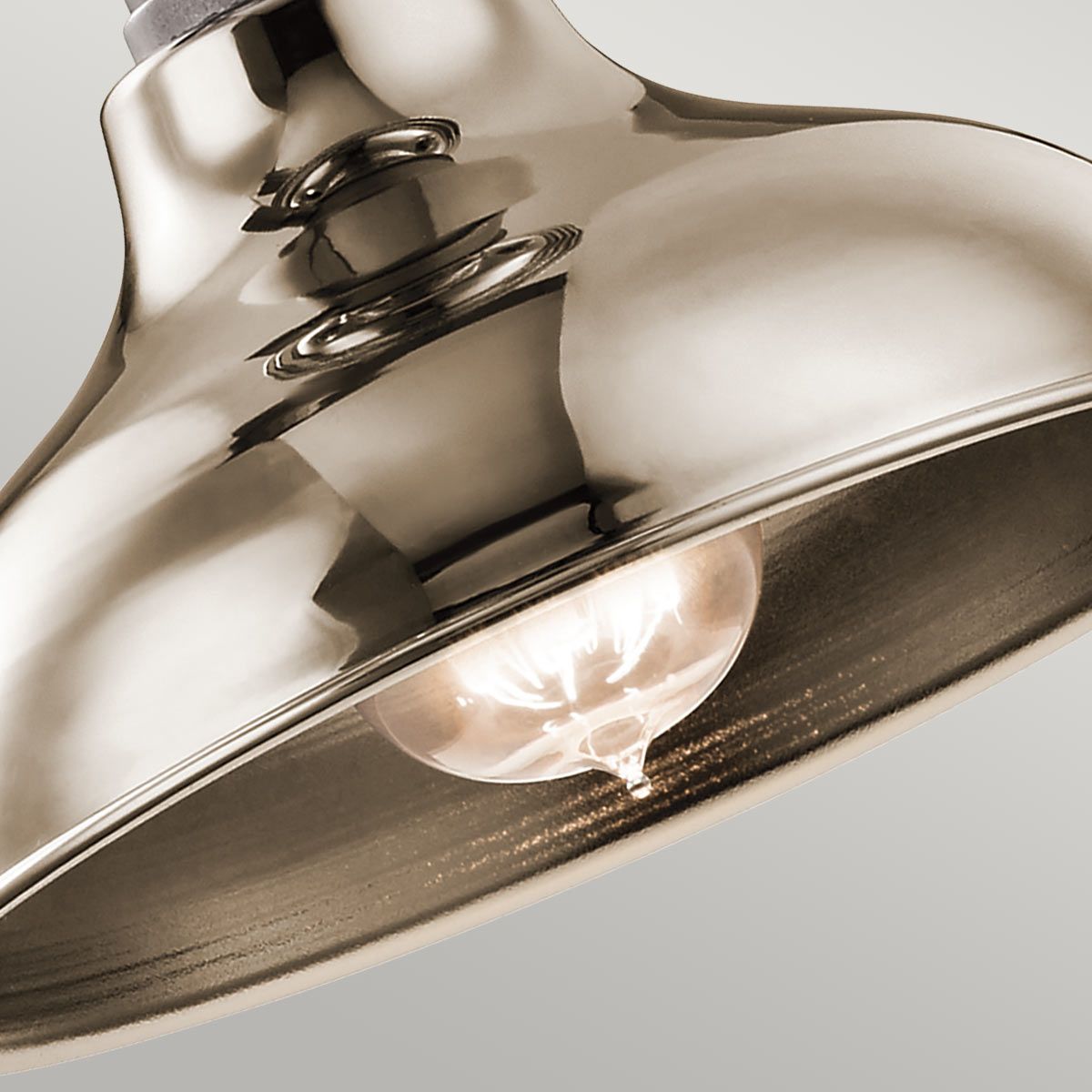 Kichler Cobson 1 Light Polished Nickel Mini Ceiling Pendant