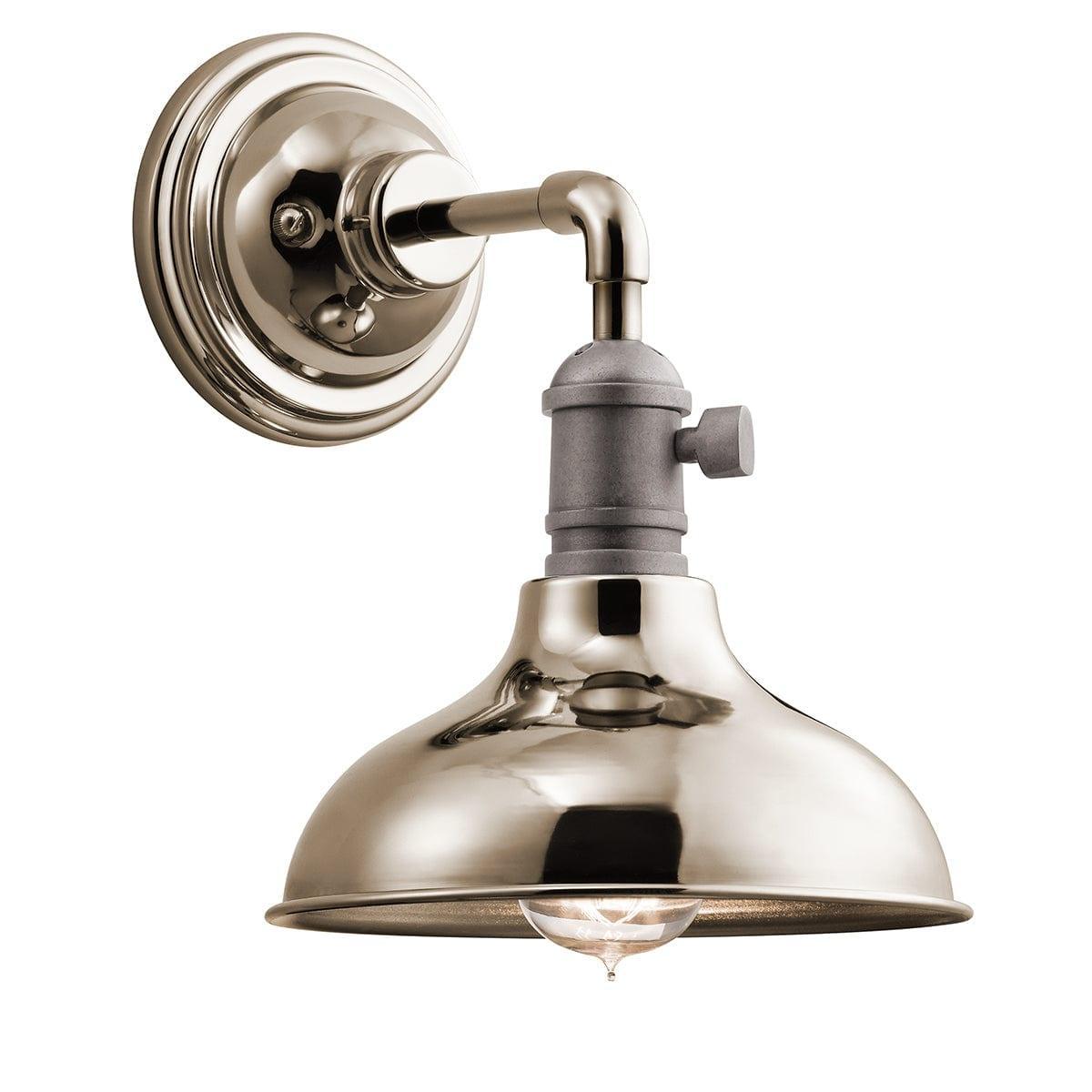 Kichler Cobson 1 Light Polished Nickel Wall Light-OPEN-BOX-50-290626