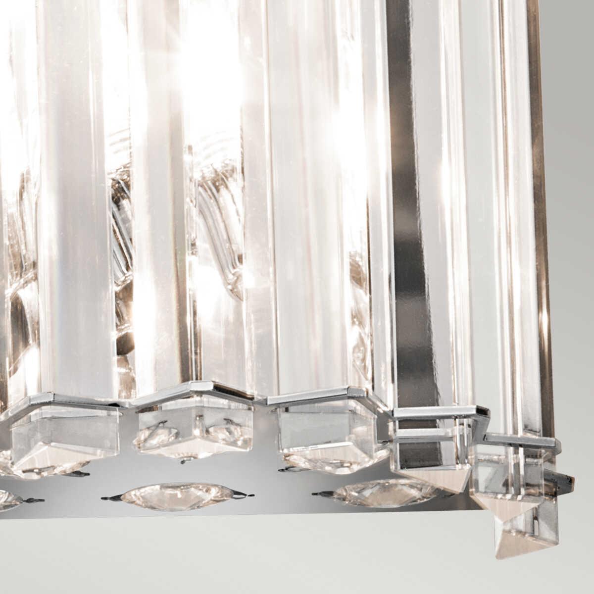 Kichler Crystal & Chrome Skye 2 Light Wall Light-warehouse-clearance-140826