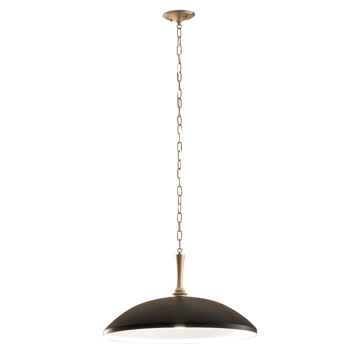 Kichler Delarosa Black & Champagne Bronze Ceiling Pendant Light by Kichler Lighting KL-DELAROSA-P-BK