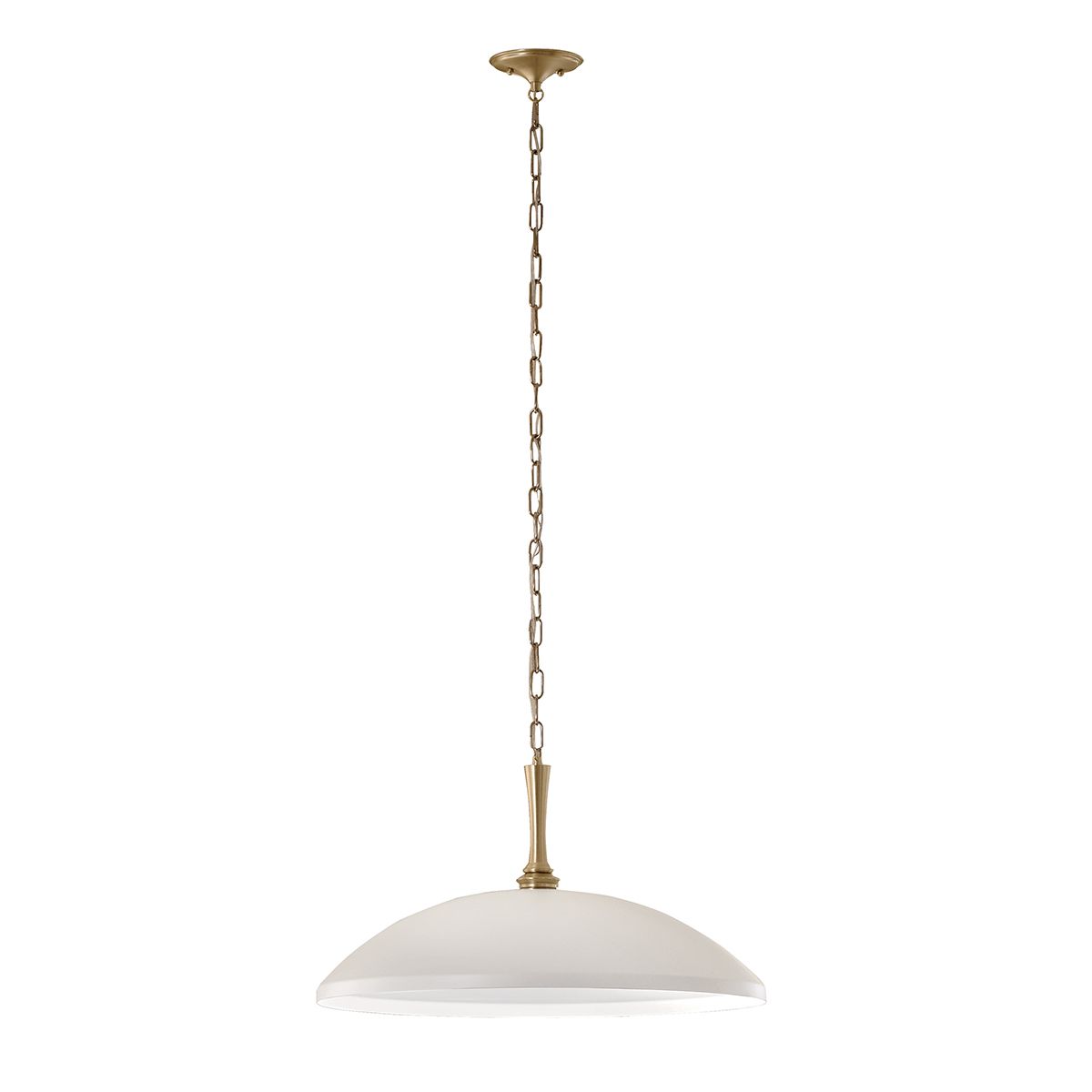 Kichler Delarosa White & Champagne Bronze Ceiling Pendant Light by Kichler Lighting KL-DELAROSA-P-WH