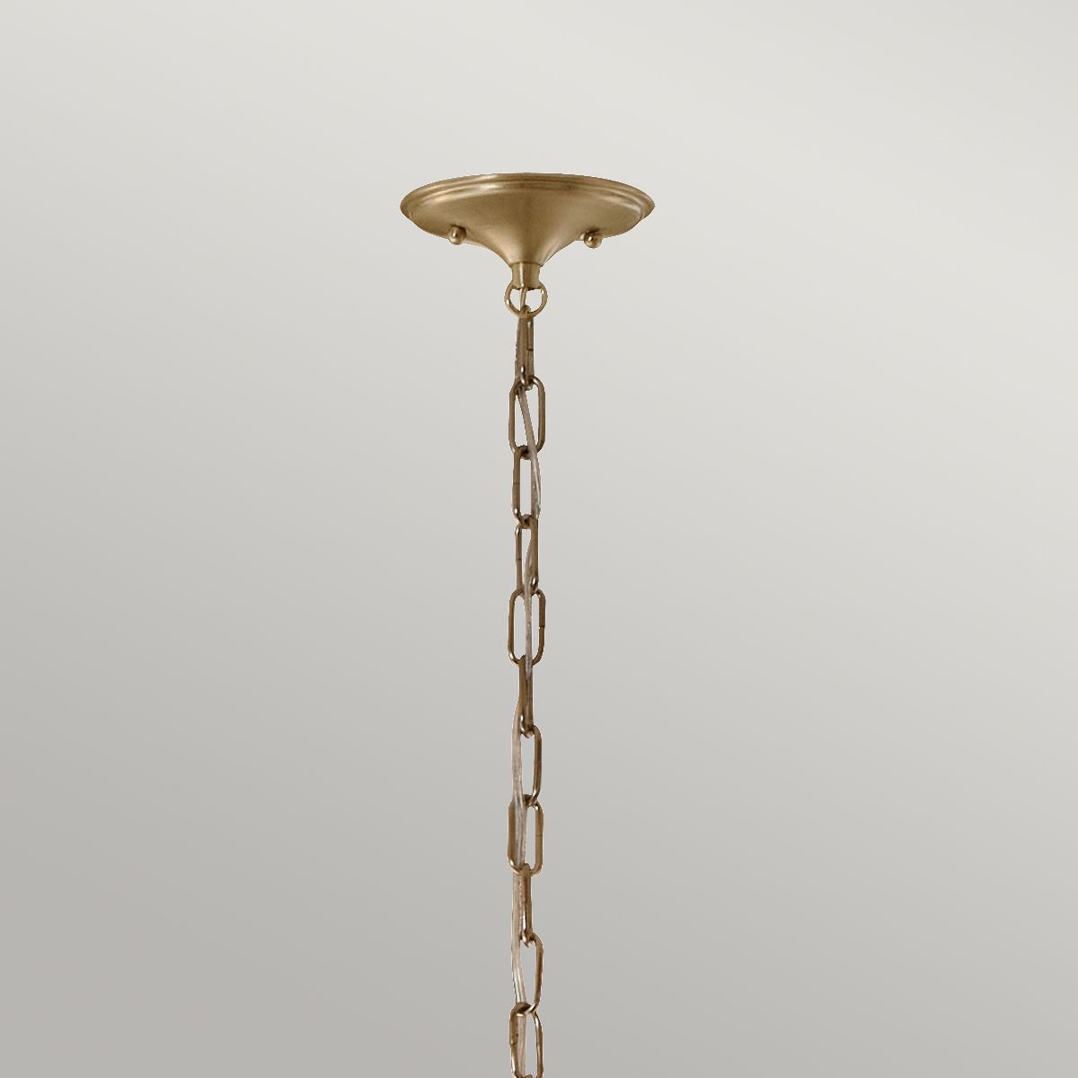 Kichler Delarosa White and Champagne Bronze Ceiling Pendant Light — lifestyle setting