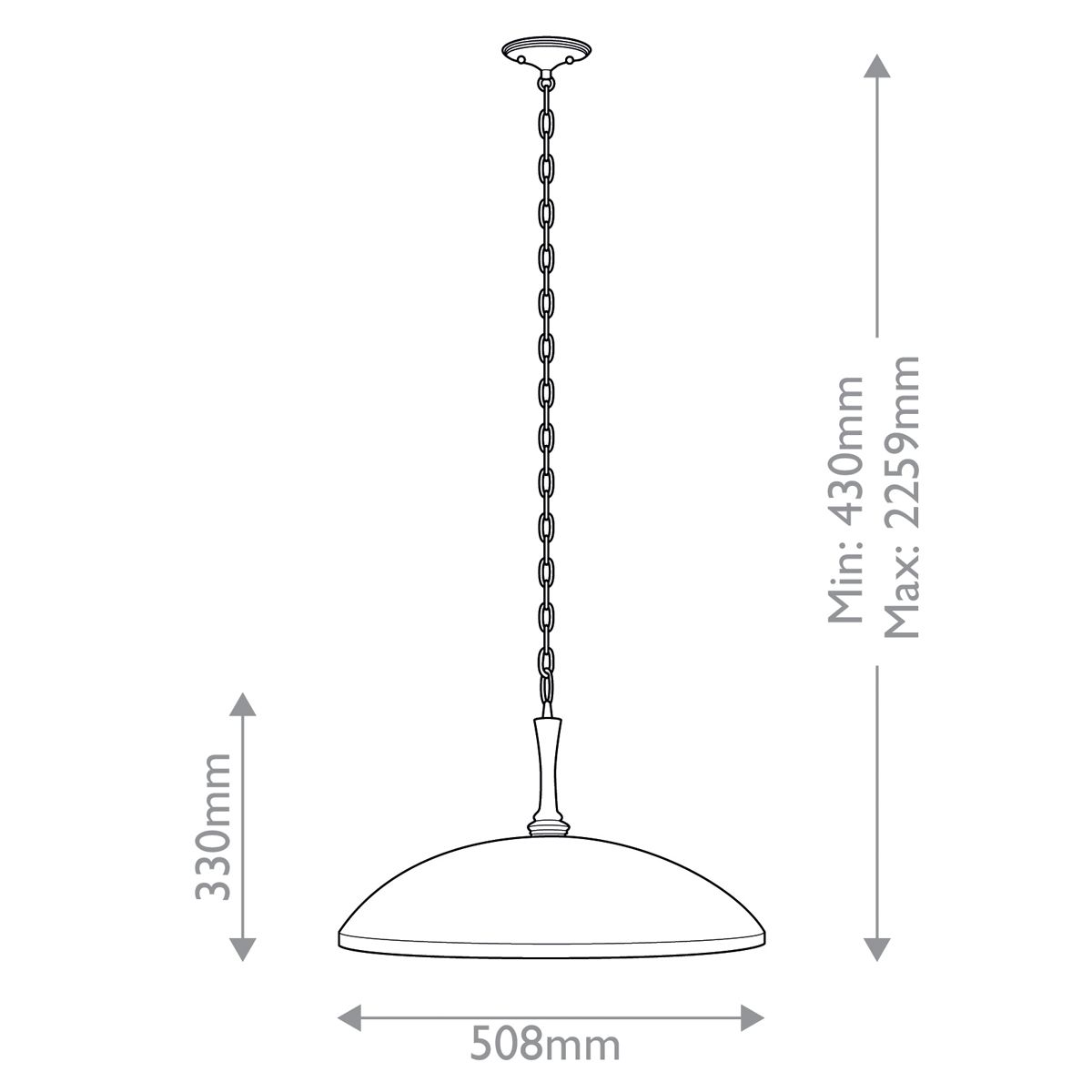 Kichler Delarosa White and Champagne Bronze Ceiling Pendant Light — installed view