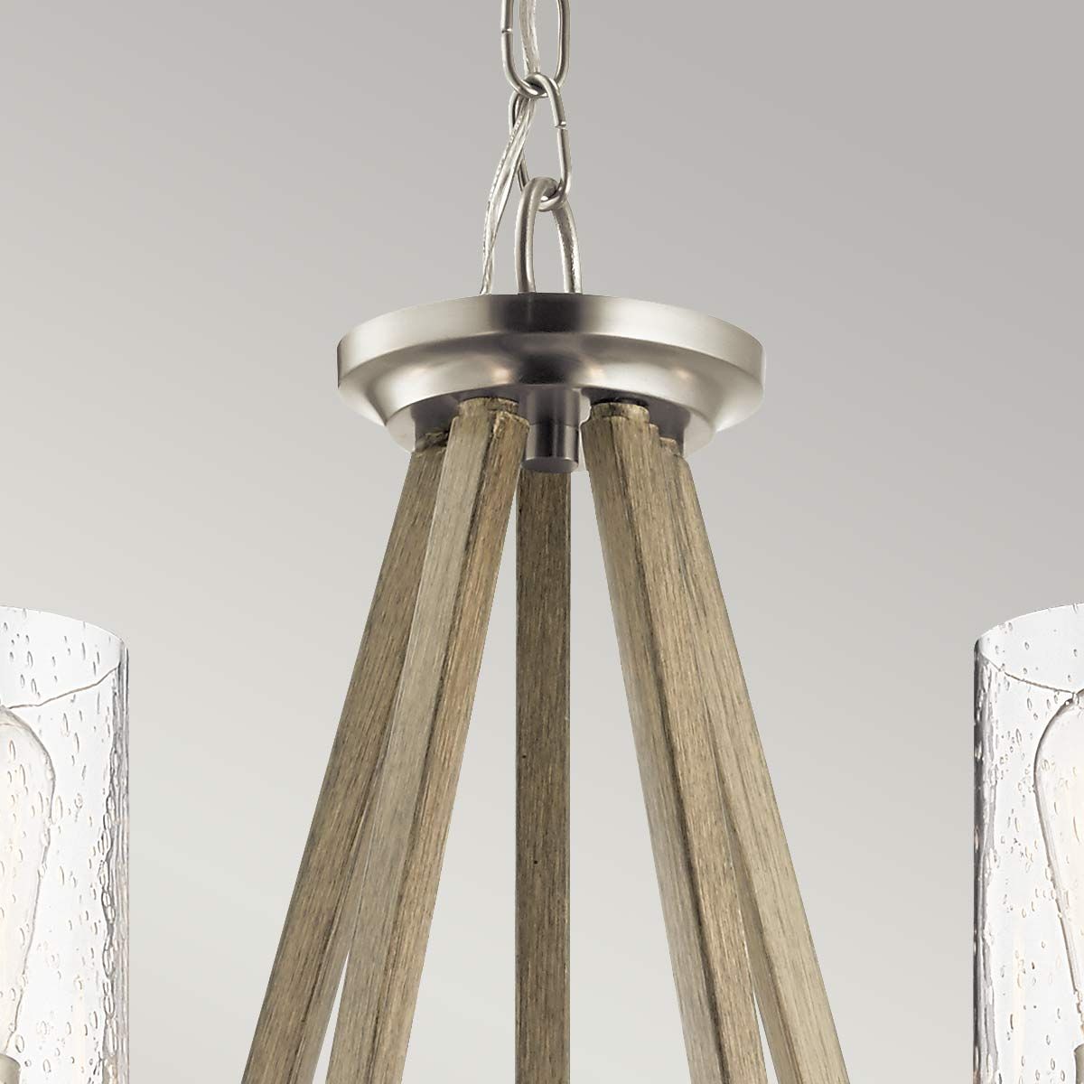 Deryn 5 Light Grey Chandelier