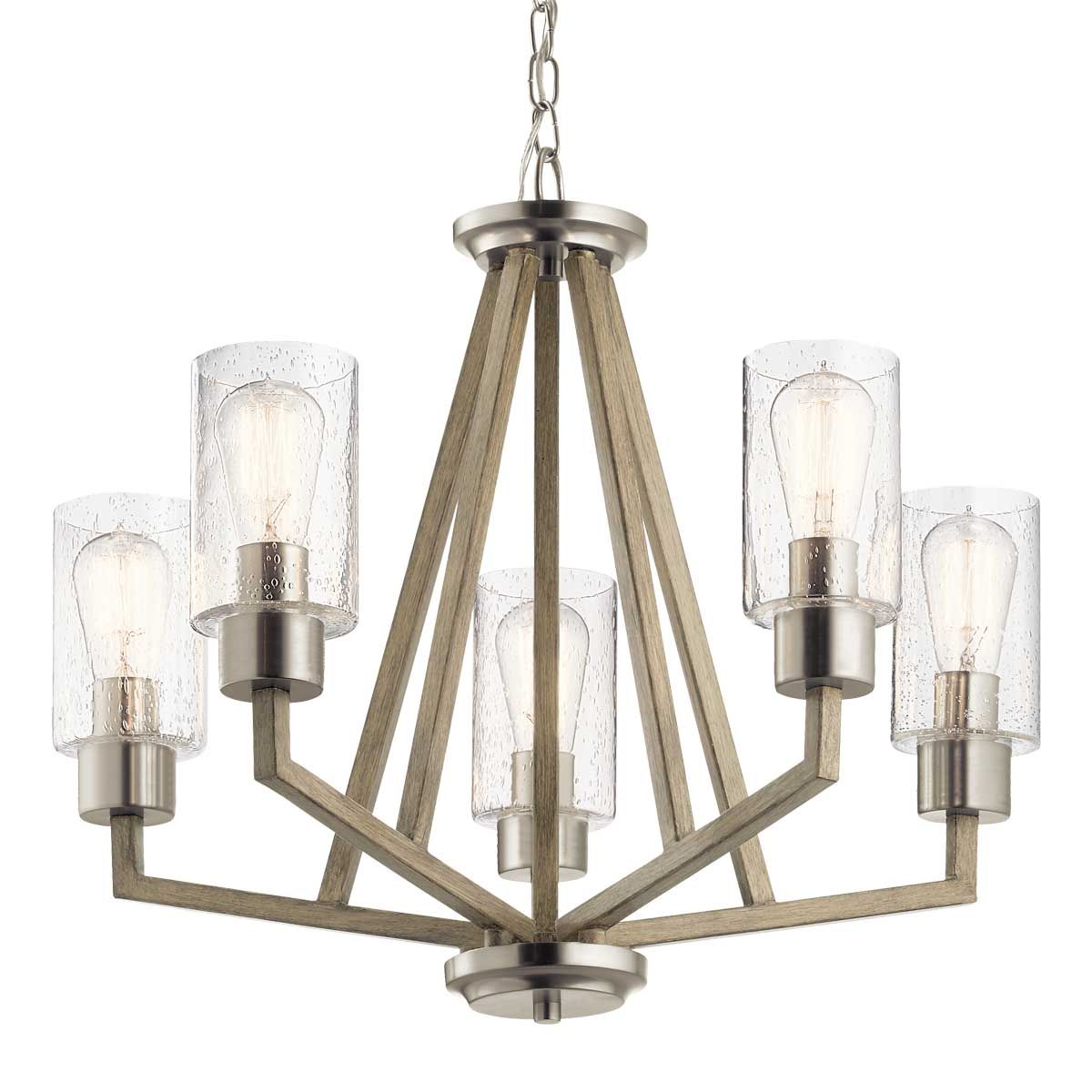 Deryn 5 Light Grey Chandelier