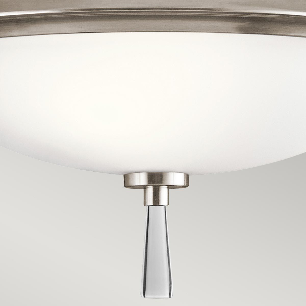 Dreyfus 3 Light Pewter Semi-Flush Ceiling Light