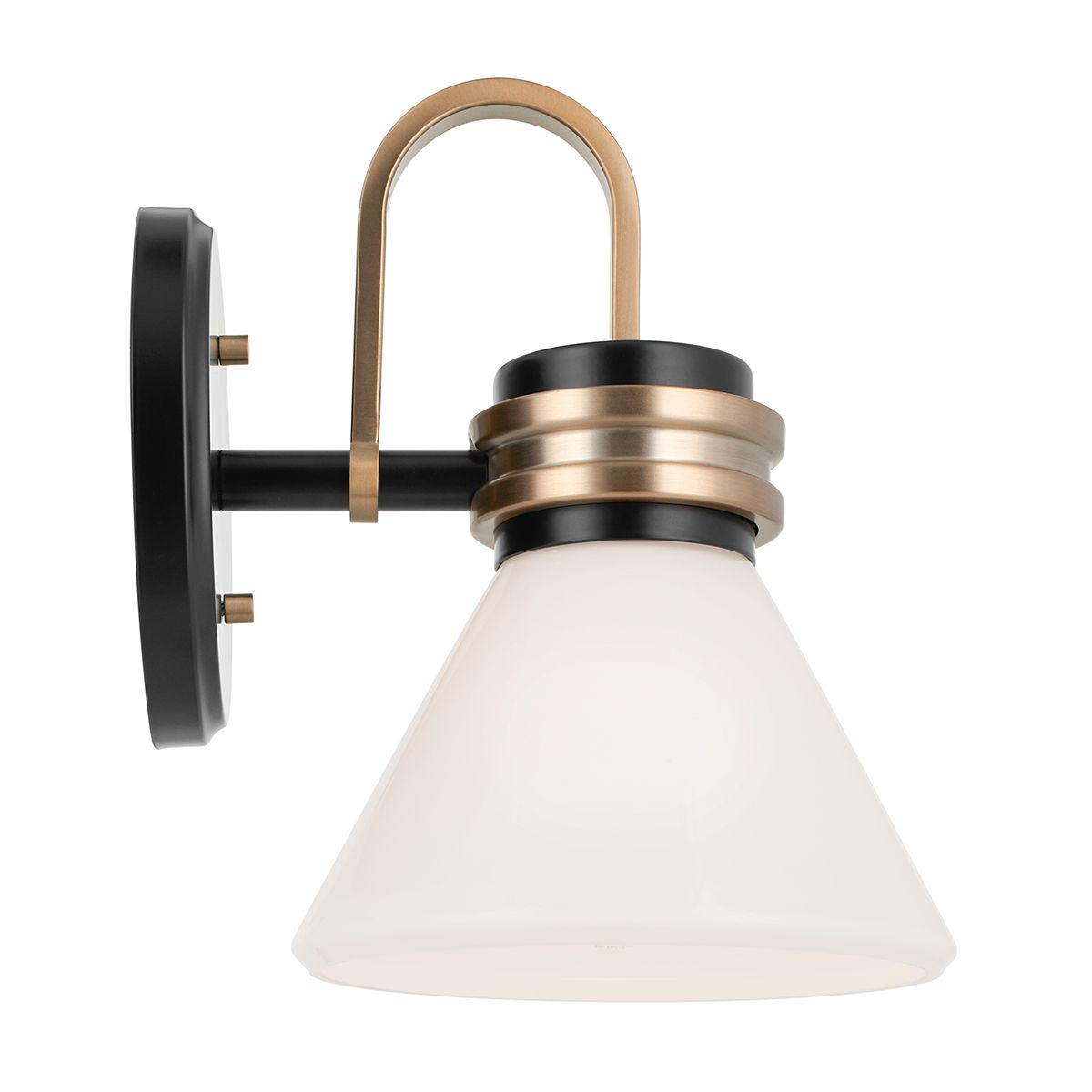 Kichler Farum Black with Champagne Bronze Wall Light