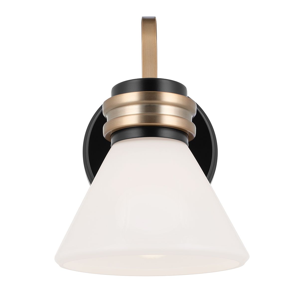 Kichler Farum Black with Champagne Bronze Wall Light
