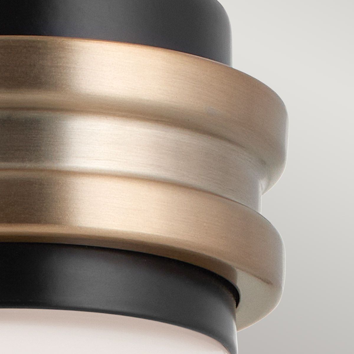 Kichler Farum Black with Champagne Bronze Wall Light