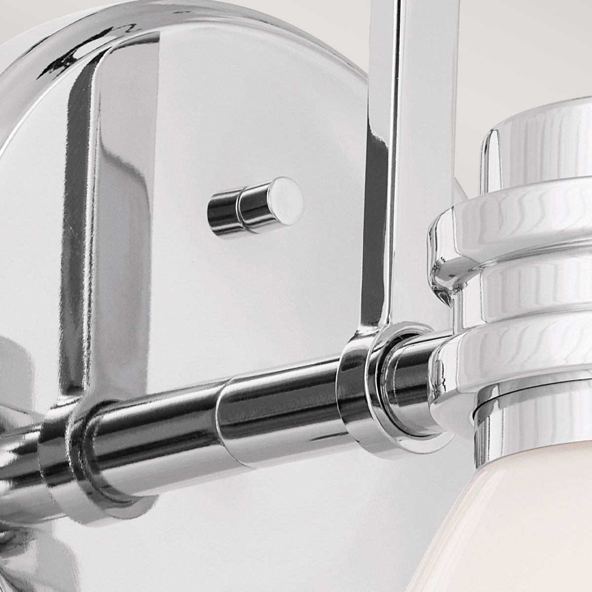 Kichler Farum Black with Polished Chrome Wall Light