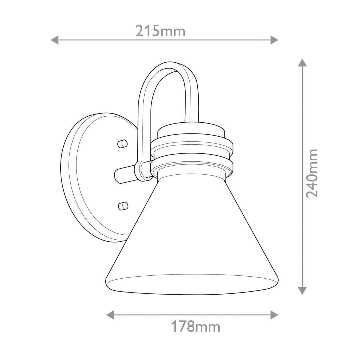 Kichler Farum Champagne Bronze Wall Light