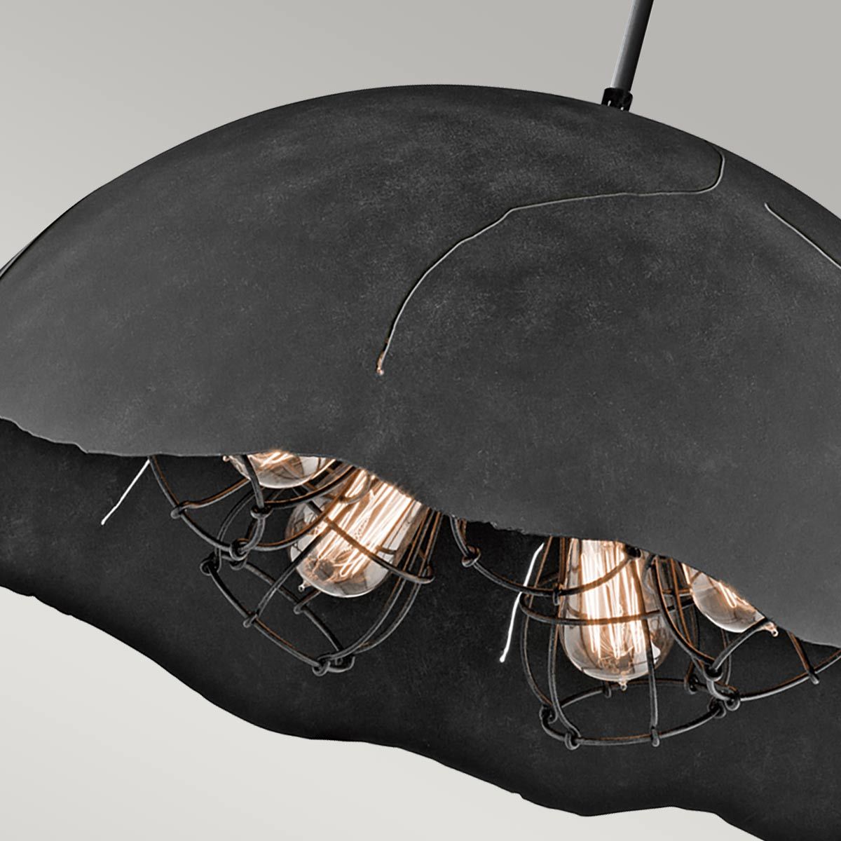 Kichler Fracture 5 Light Zinc Ceiling Pendant