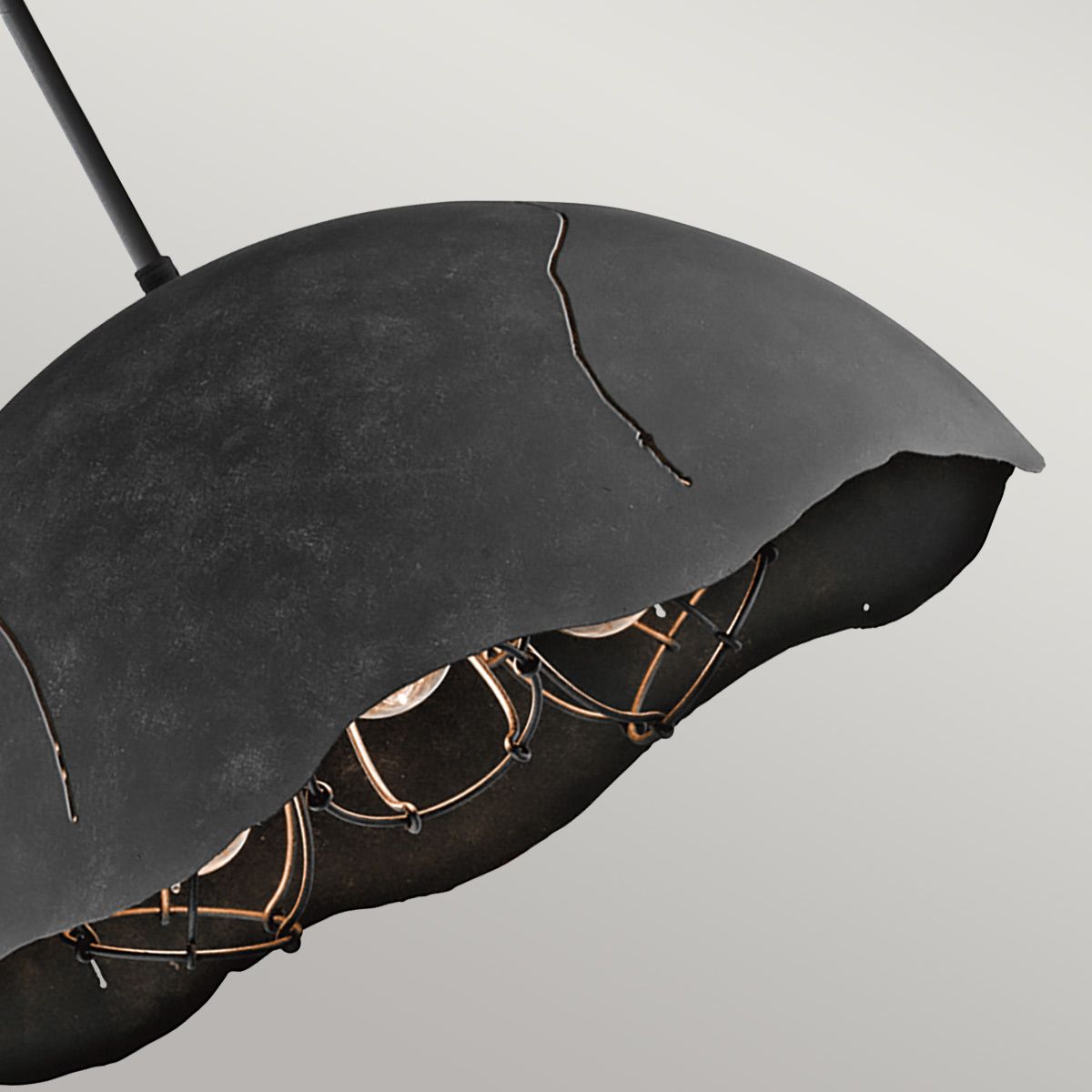 Kichler Fracture 3 Light Zinc Ceiling Pendant