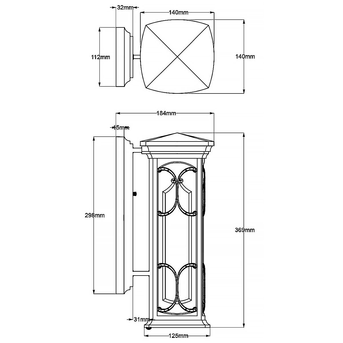Kichler Franceasi Olde Bronze Small Outdoor Wall Light-warehouse-clearance-140826