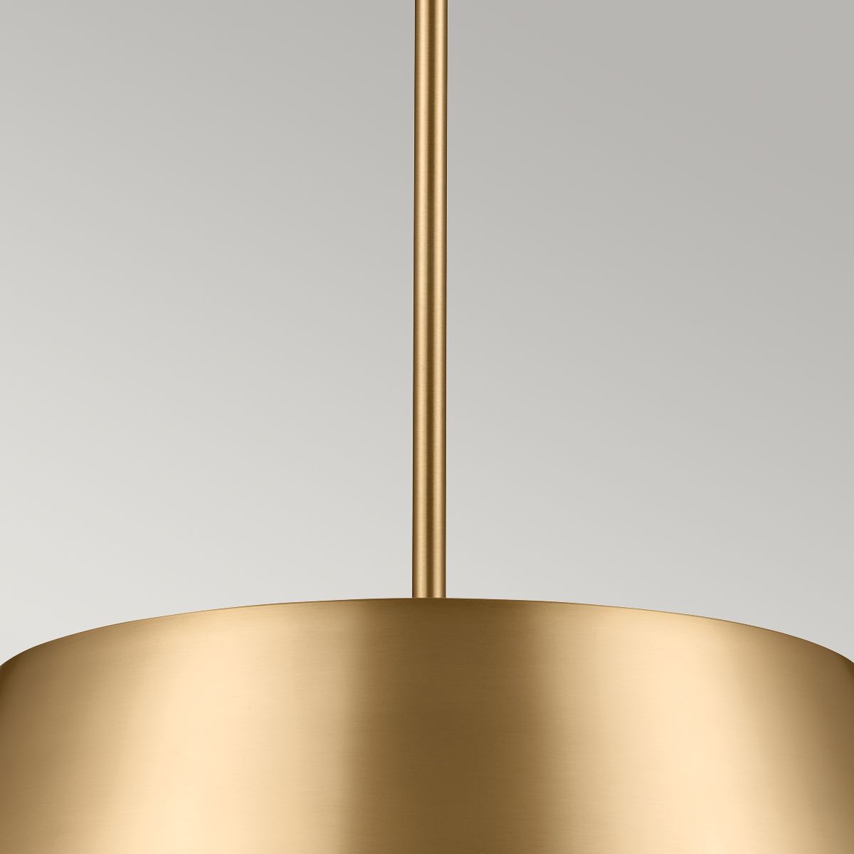 Luella 3 Light  Duo Mount Brass Pendant or Flush Ceiling Light