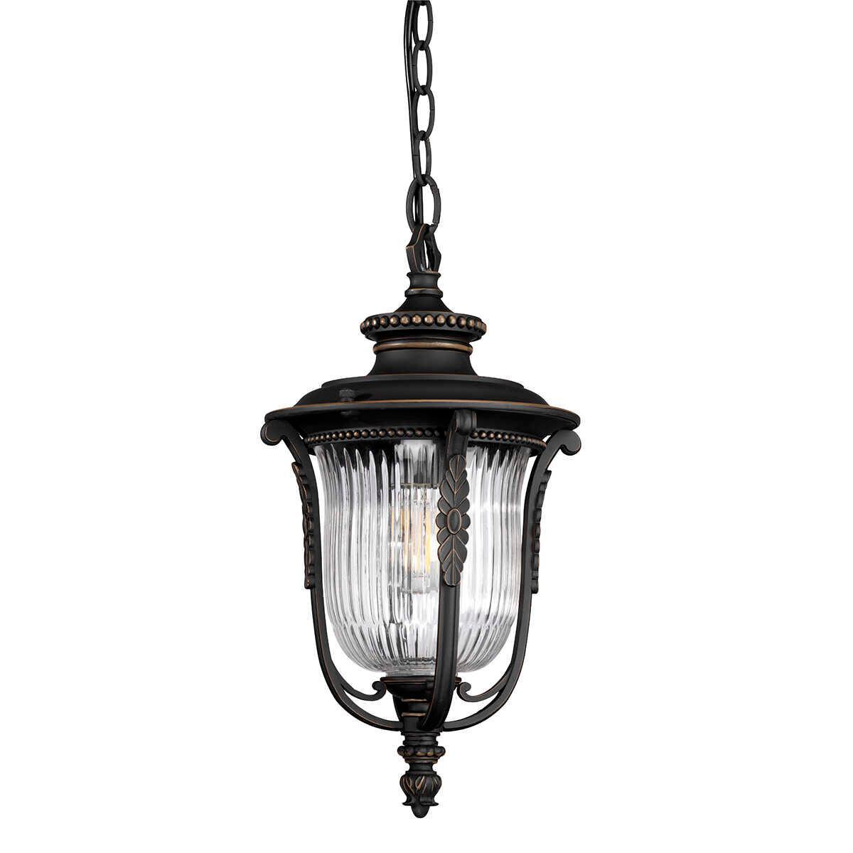 Kichler Luverne Rubbed Bronze Outdoor Pendant Light-warehouse-40