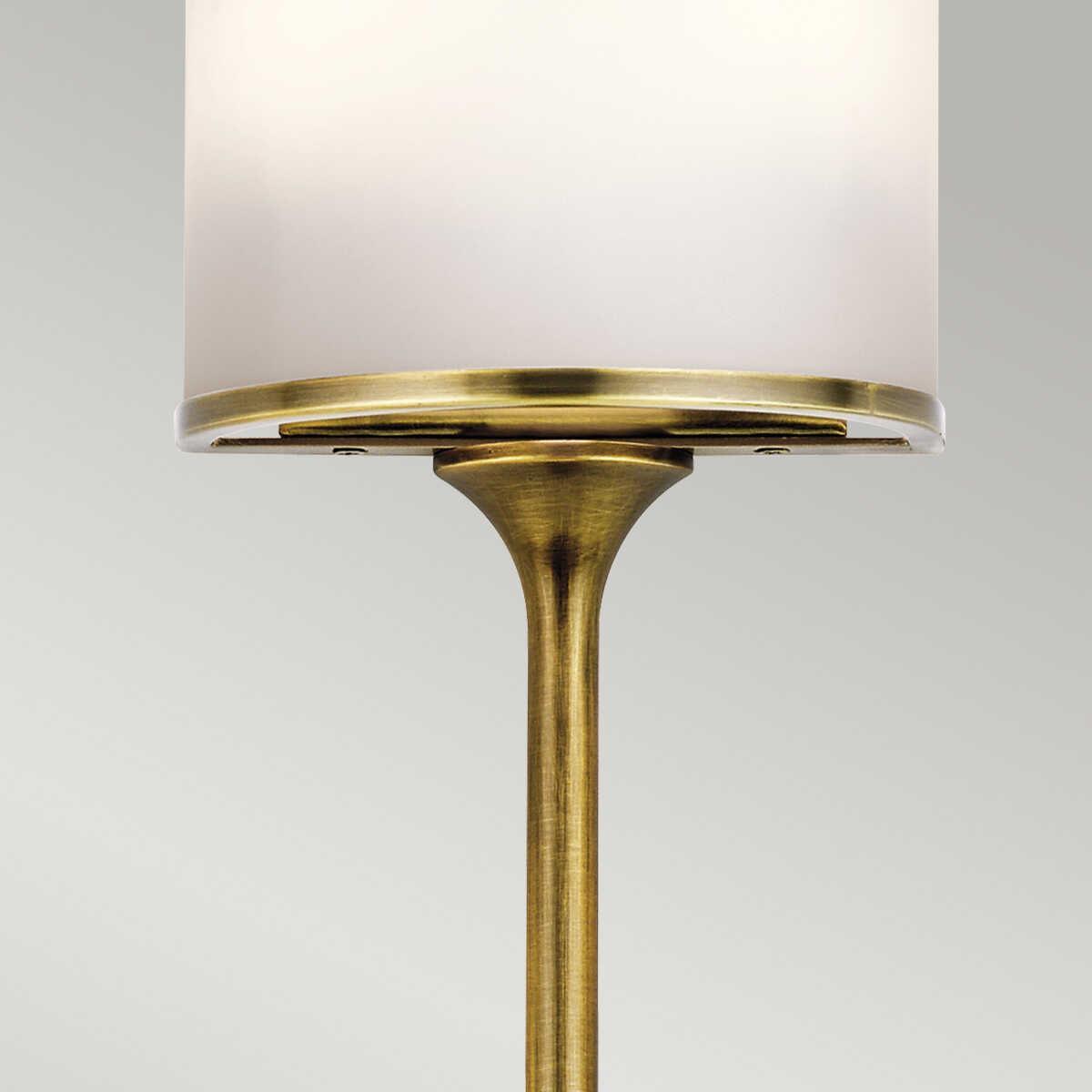 Kichler Mona 2 Light Small Natural Brass Bathroom Wall Light-WAREHOUSE-40-260626