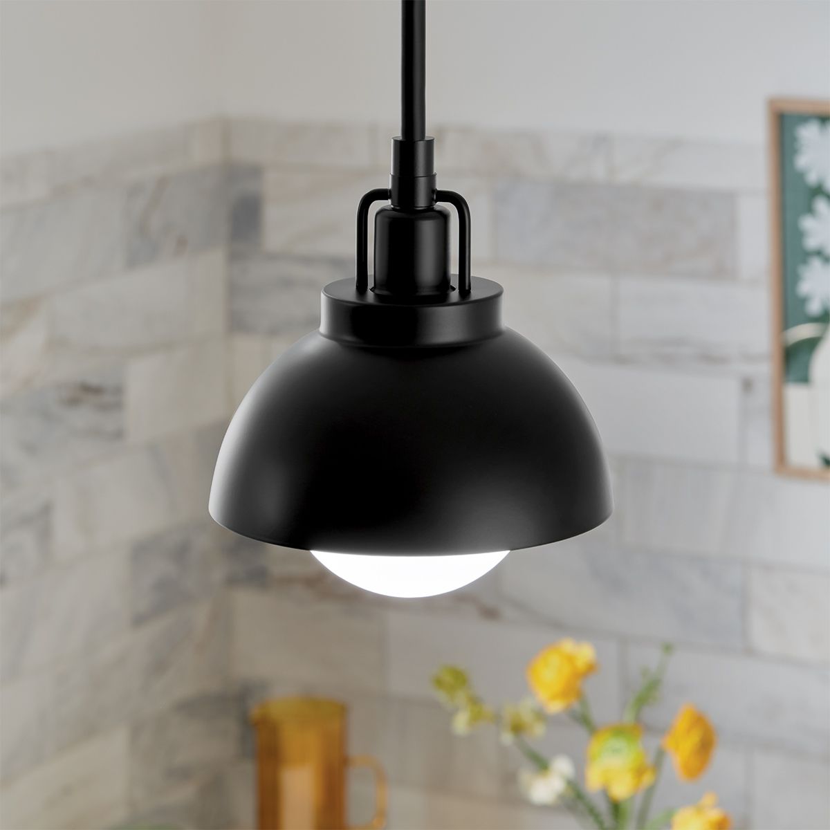 Kichler Niva Black Trio Mount, Pendant, Semi-flush or Wall