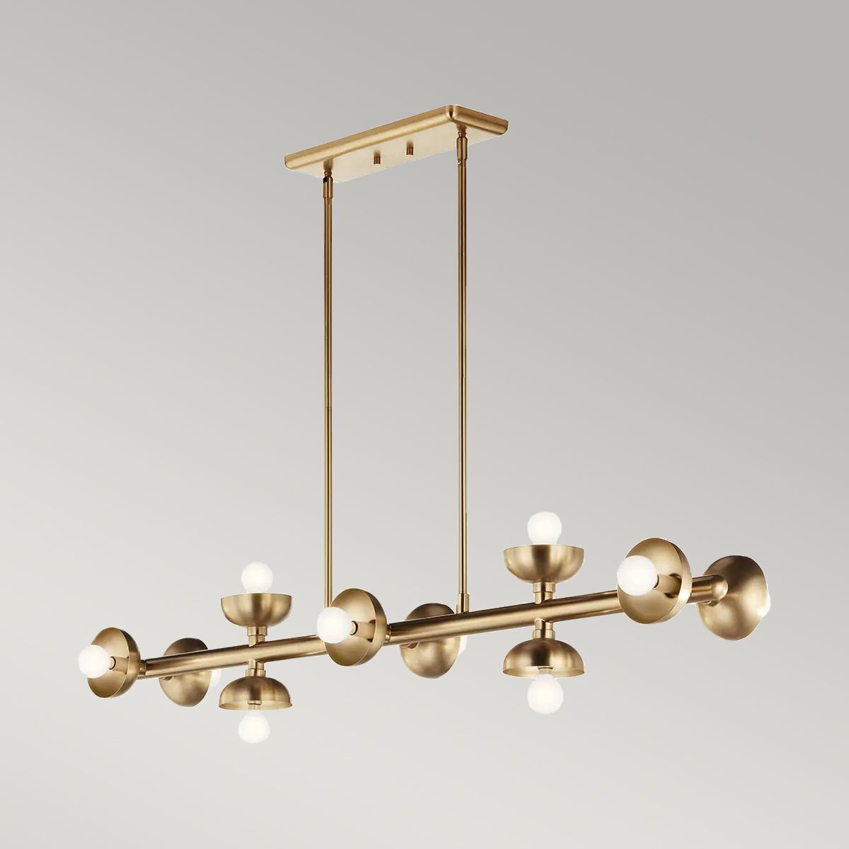 Kichler Palta 10 Light Bronze Kitchen Linear Pendant
