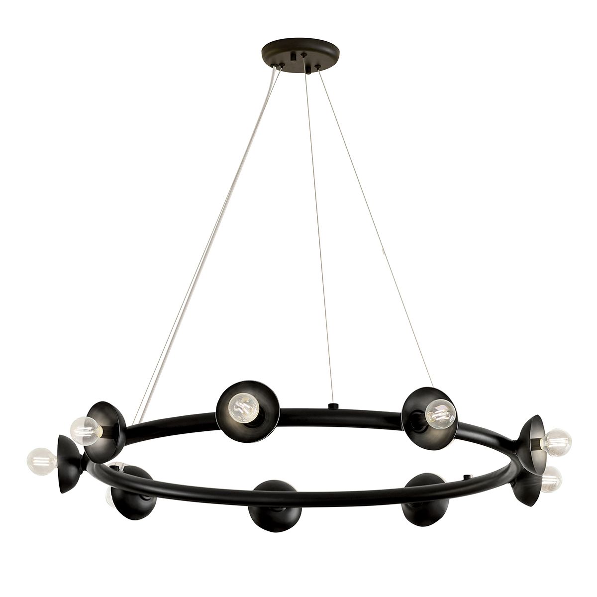Kichler Palta 9 Light Black Chandelier by Kichler Lighting KL-PALTA9-BK