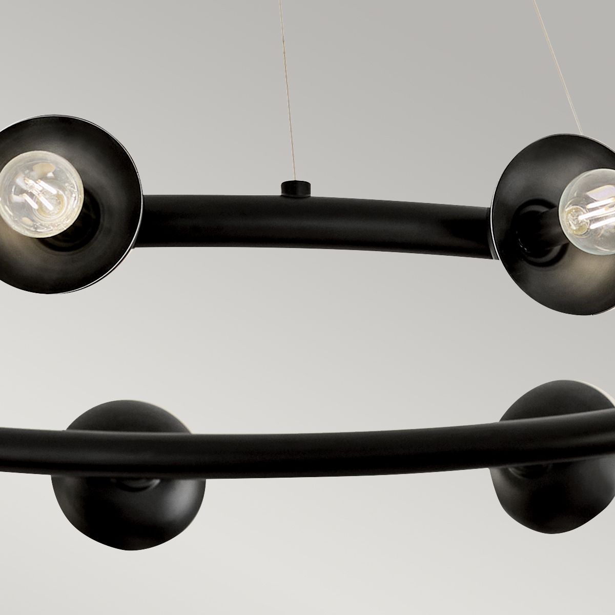 Kichler Palta 9 Light Black Chandelier